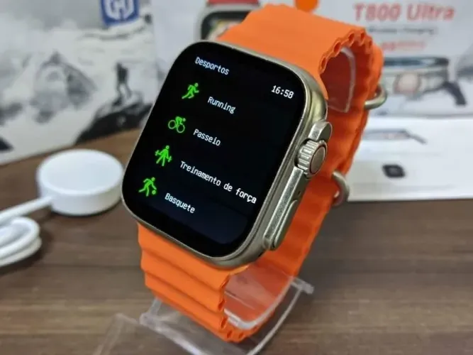 Smartwatch T800 Ultra Relógio Inteligente Digital Identico ao Apple Watch!