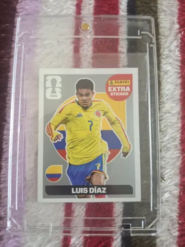 Figurinha Extra Sticker Prata Luis Díaz Original