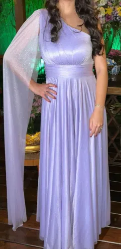 Vestido de festa lilás com ajuste! Tam P