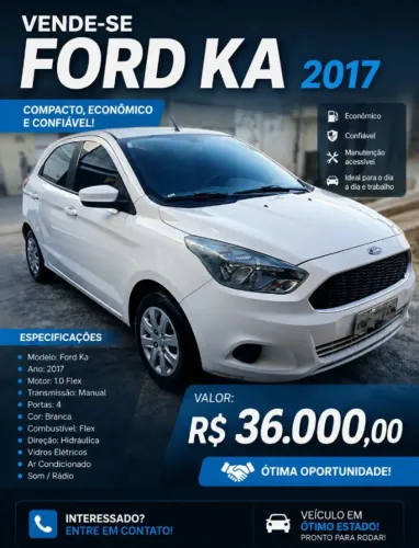 Ford KA 1.0 Se/se Plus Tivct Flex 5P 2017