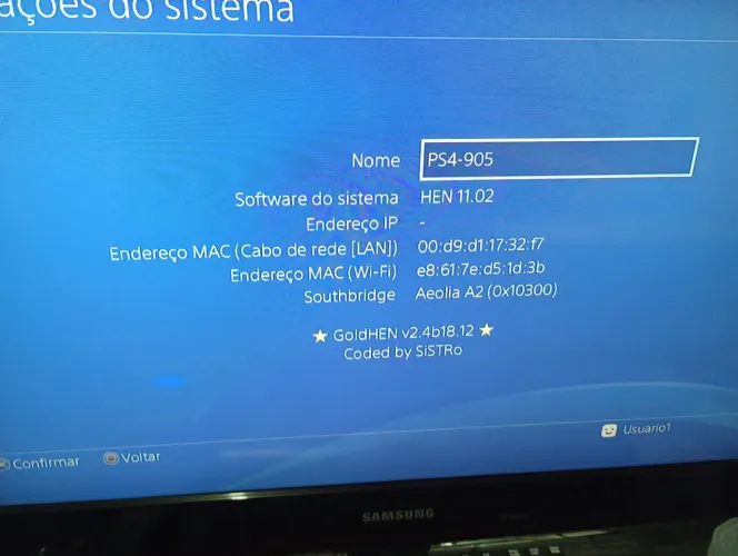 Playstation 4 FAT desbloqueado na caixa