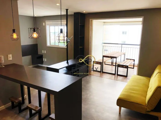 Studio Cidade Maia com 1 dormitório para alugar, 38 m² por R$ 3.700/mês - Jardim Flor da M