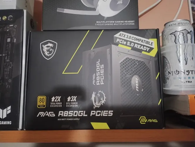 Fonte gamer MSI MAG A850GL ATX 3.0 E PCIe 5.0