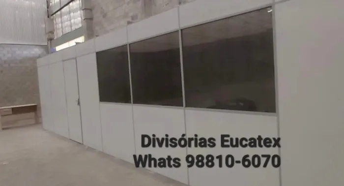 DIVISÓRIAS EUCATEX FABRICAMOS E MONTAMOS TODOS MODELOS