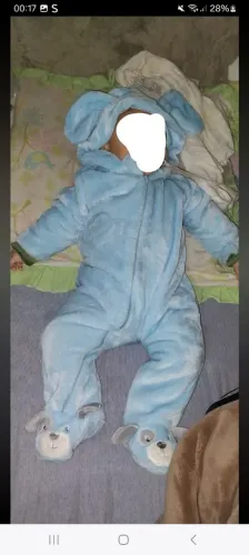 Macacão bebe bem quentinho semi novo tamanho G