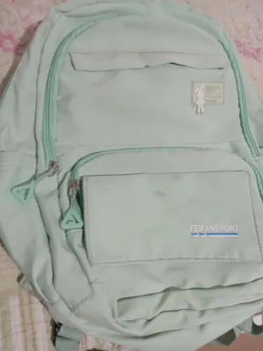 Mochila Escolar Feifansport Verde Água