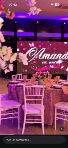 Painel led iluminação som dj