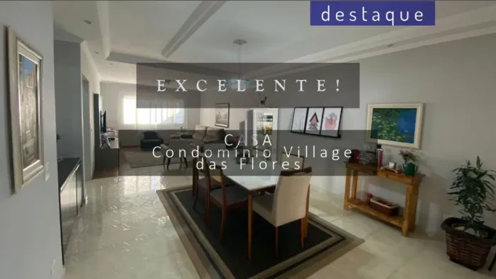 CASA PARA LOCAÇÃO NO CONDOMÍNIO VILLAGE DAS FLORES JD. NOVO MUNDO JUNDIAÍ