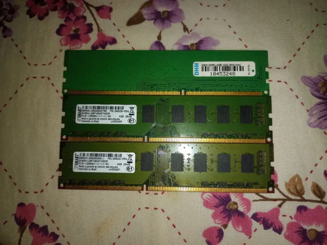 3 Pentes de Memória RAM DDR3 4GB