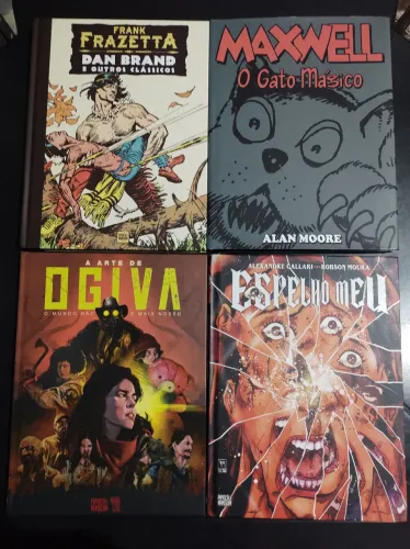 Lote de HQs Pipoca e Nanquim - Espelho Meu, Dan Brand, Maxwell e A arte de Ogiva