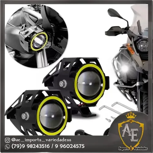 Farol de milha para moto 