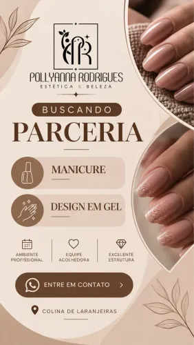 Vaga para manicure e design de gel 