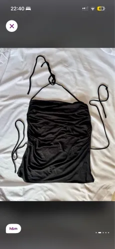 blusa h&m los angeles - amarração costas