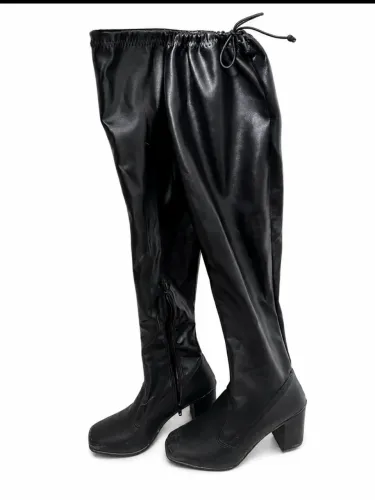 bota preta cano longo