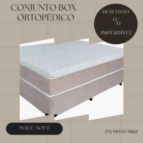 COLCHÃO ORTOPÉDICO + BASE BOX