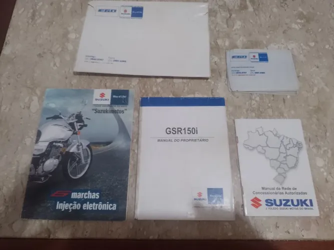 Manual do proprietário da moto Suzuki gsr 150i 2012 a 2016