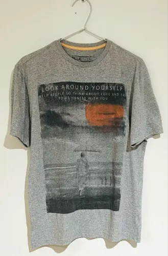 Camiseta masculina tam M Blue Steel