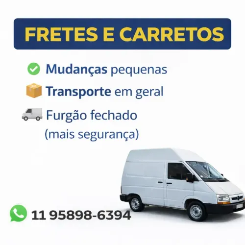 Fretes e Carretos com Furgão