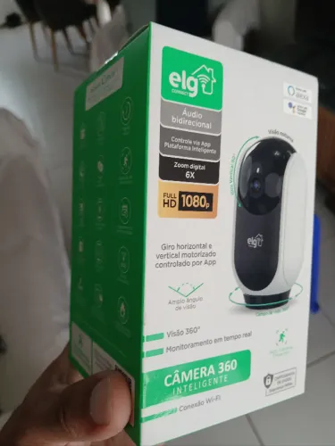 ELG, SHCR600 LACRADA. Câmera Robô 360° Full HD 1080P Inteligente, Conexão WI-FI 2.4GHz