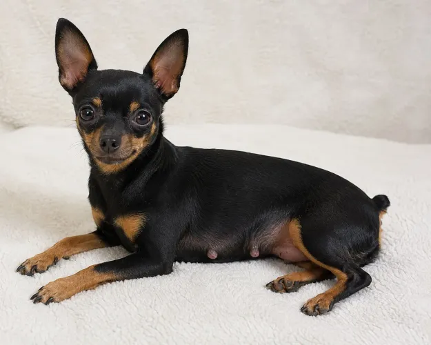 Cachorro pinscher pai zero mãe número 1