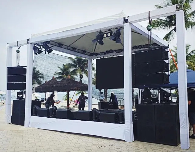 Aluguel de Som, Iluminação, DJ, Palco e Telão LED - Profissional! Resenha ou Mega Evento