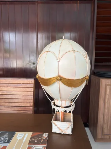 Balão em Miniatura de Metal Retrô Vintage 45 cm