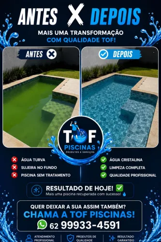 TOF PISCINAS SUA PISCINA LIMPA HOJE 