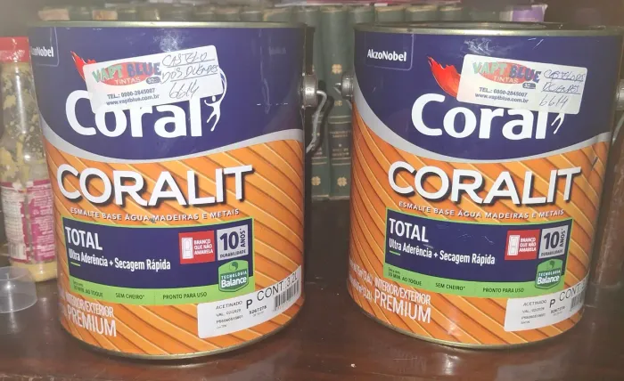  Tinta CORALIT TOTAL BALANCE CORAL - 3.6 LITROS -  VERDE FOLHA CASTELO DOS DUENDES.