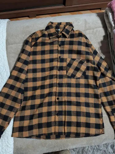 Camisas de Flanelada Xadrez Masculina Tamanho GG