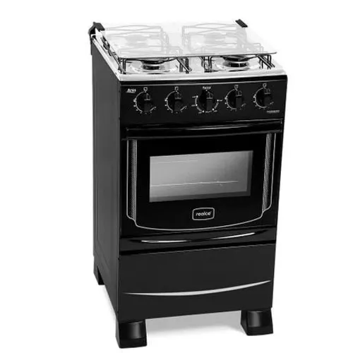 Fogão Realce Ares Plus 4b Automático Preto *novo na caixa