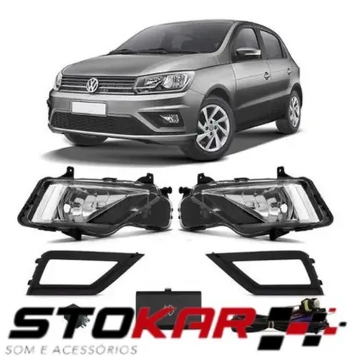 Kit Farol de milha GOL G8 2019 Botão Modelo Original
