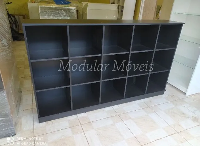 Colmeia Horizontal Preto MDF