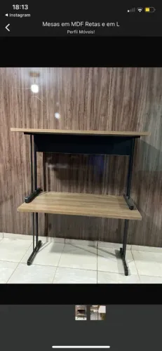 Mesas sem gavetas 120x60 produtos de ótima qualidade, loja física