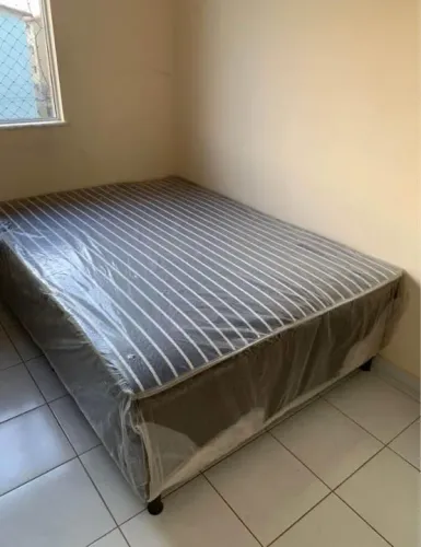 Cama box Casal espuma Novas