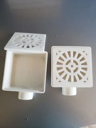 5 Ralo Sinfonado quadrado branco