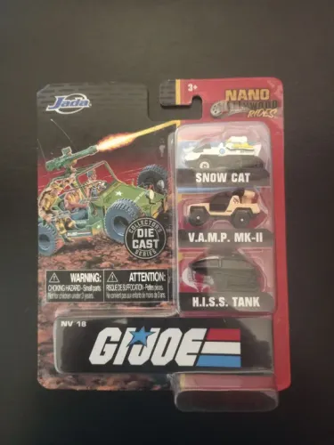 Conjunto de miniaturas do G.I. Joe - Nano Tread Rides