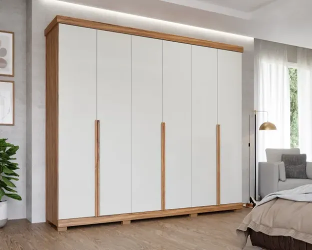 Roupeiro Casal Super Espaçoso 100%MDF t43