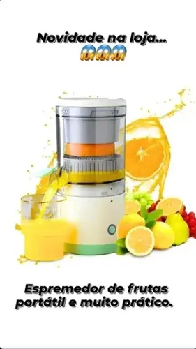 Espremedor de frutas Automático Recarregável Sucos De Laranja Cor Branco 110V/220V