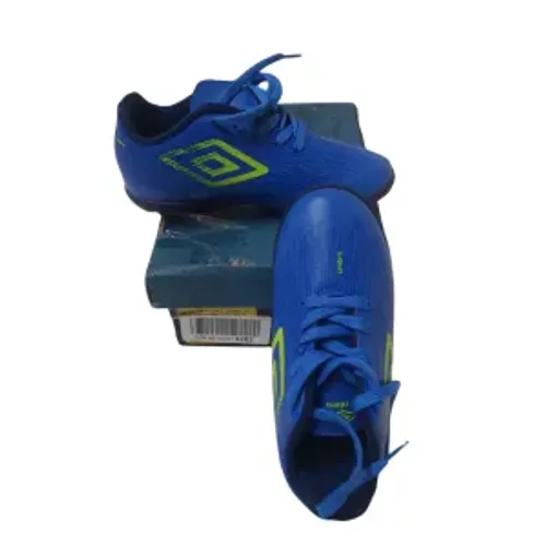 Chuteira Masc|Marca Umbro|Futsal-Indoor Beat Jr Infantil|Nr 30|Cor Azul/Amarela