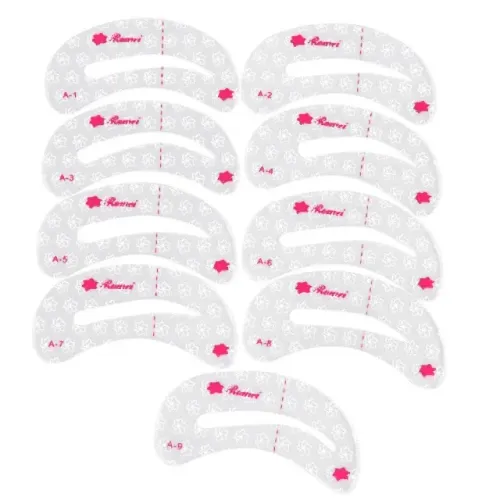 Kit 09 Tipos Moldes Réguas Designer Sobrancelha wpp:43. *8