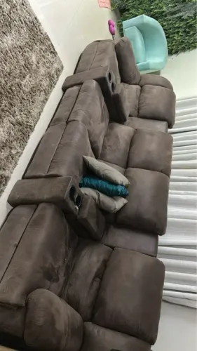 Poltrona retrátil eletrônica, cinema 4 lugares