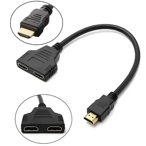  Cabo Duplicador Hdmi Y 1 Entrada 2 Saidas