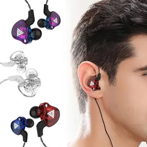 Fone de Ouvido QKZ® AK6 Profissional com Retorno de Palco P2