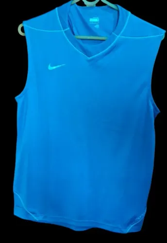 Camiseta Nike Masculina Sem Manga - Azul - Tamanho P