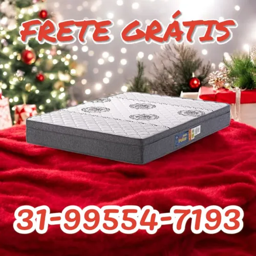 COLCHÃO CASAL D45 100% ESPUMA NOVOS / MELHOR PREÇO DA CIDADE 