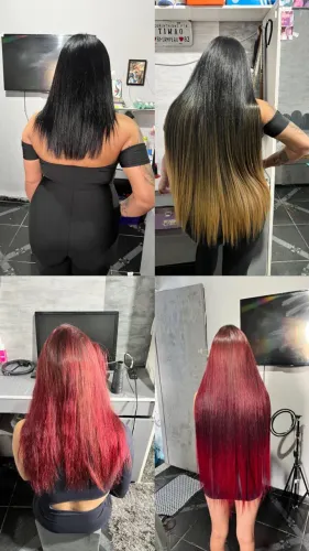 Aplicação de Mega Hair