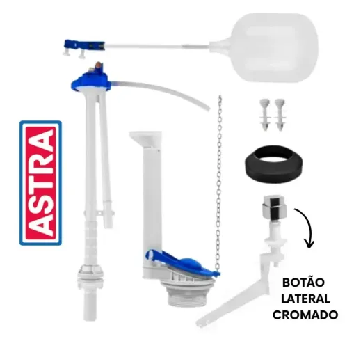 Kit completo para caixa acoplada Astra com acionamento lateral 