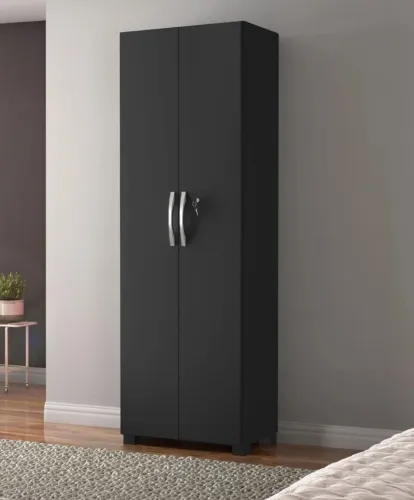 Guarda-Roupa Preto 2 Portas