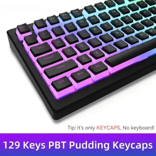 Keycaps teclas Pudding para teclado mecânico/magnetico de jogos perfil OEM PBT