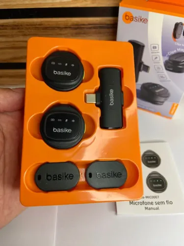  Microfone de Lapela Sem Fio Tipo C - BASIKE - Ba-MIC0007 an5